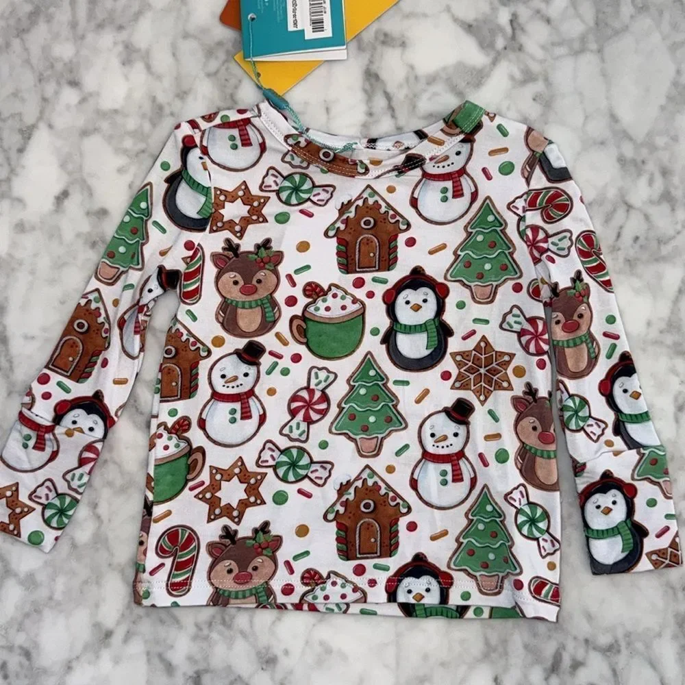 NWT POSH PEANUT CHRISTMAS COOKIE FESTIVE CLASSIC PJ SET